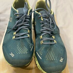 Teal and Green Athletic Shoes